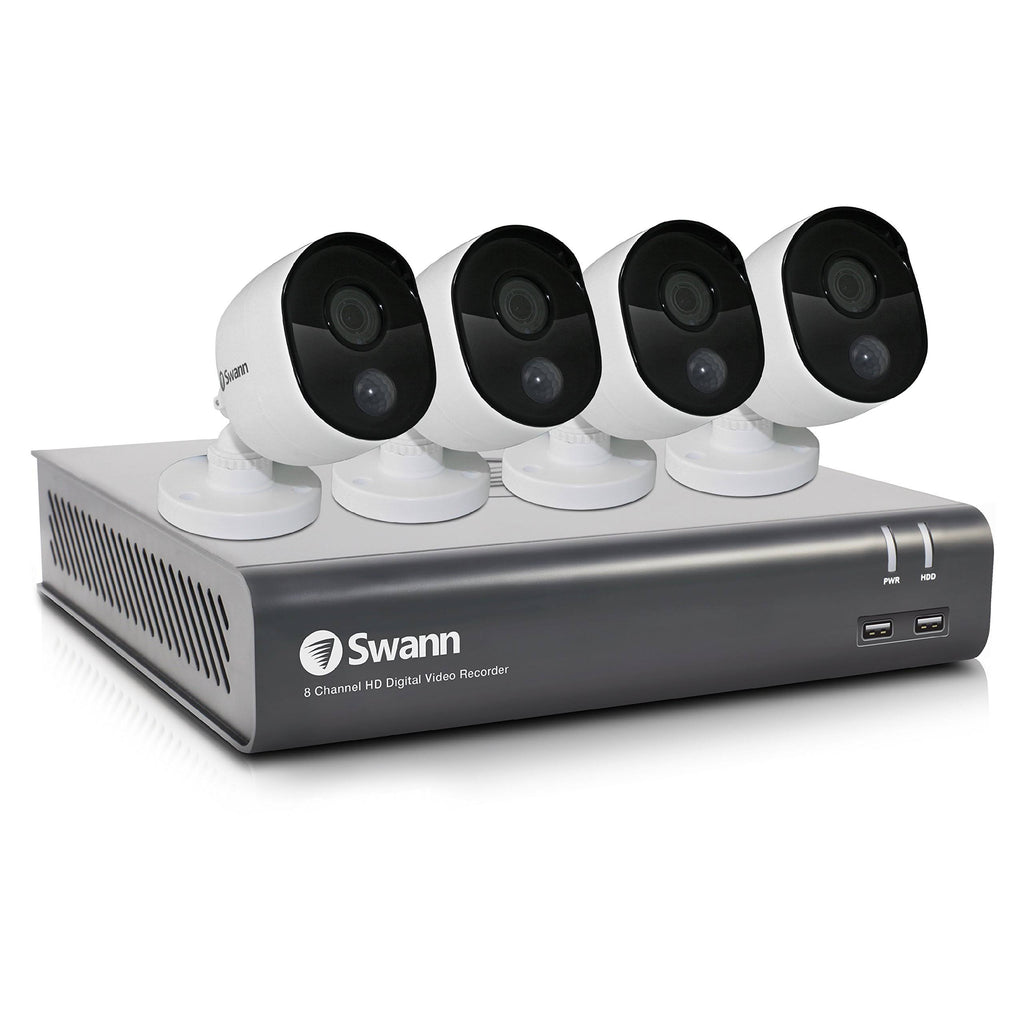 8-Channel DVR with 4 Outdoor Cameras Night Vision 1 TB K51228