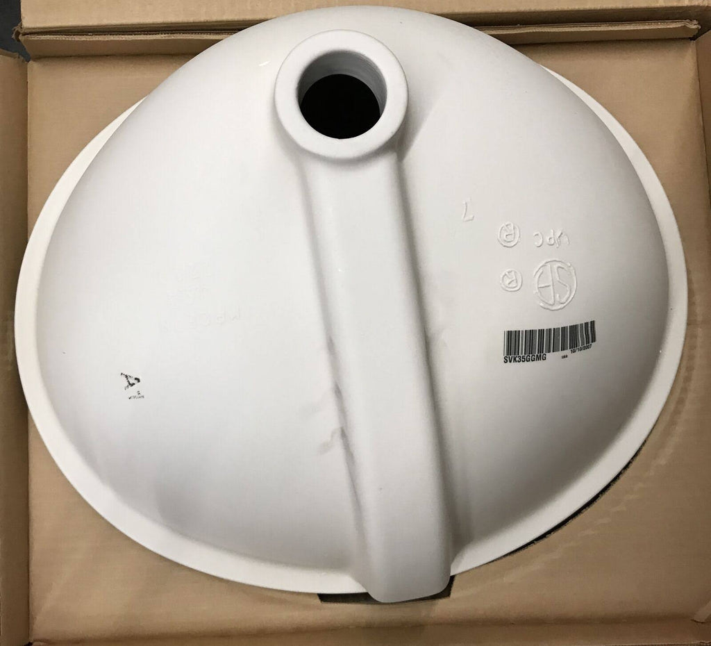 Biscuit Undercounter Bathroom Sink 17-Inch Z119
