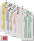 24'' x 48'' Set of 12 Clear Plastic Garment Bags with Zipper L681