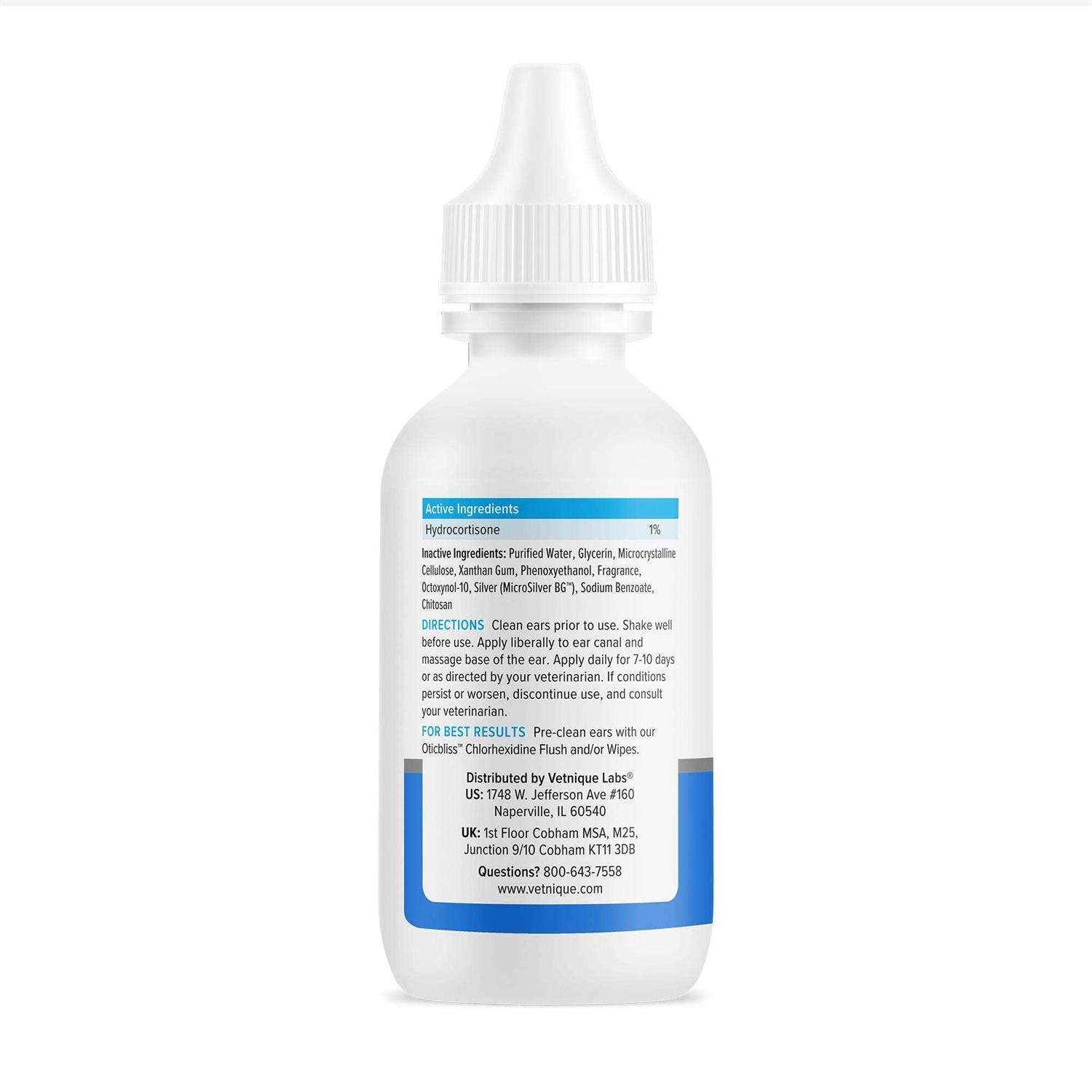 Ear Drops for Dogs & Cats with 1% Hydrocortisone S7848