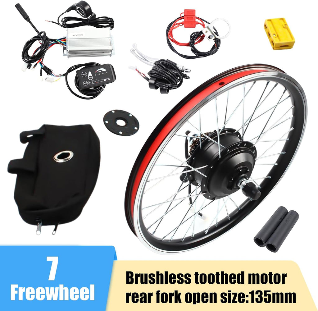 48V 1000W 36V 250W Rear Wheel Electric Bicycle Motor Kit O774