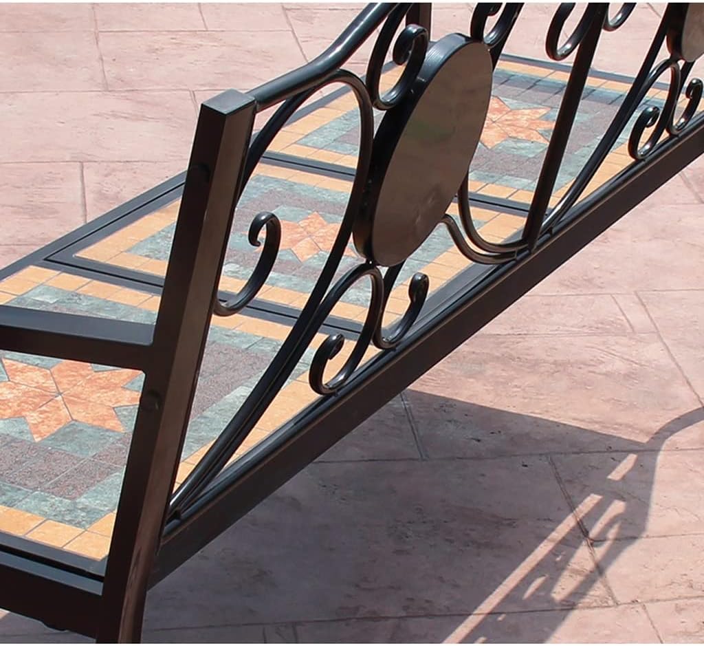 Nordic Wrought Iron Double Bench E5030
