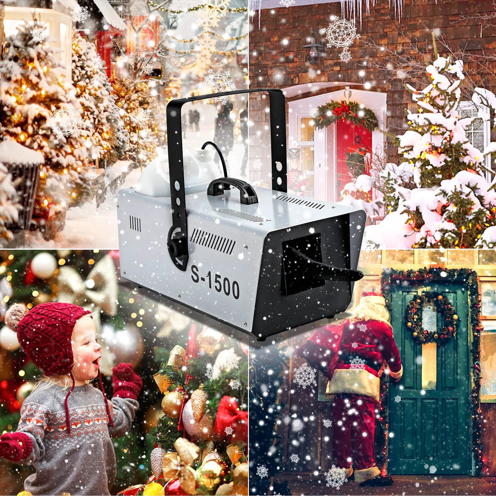 1500W Snow Machine Snowflake Maker with Wireless Remote L122