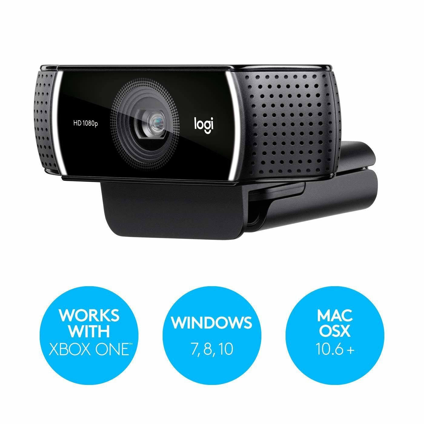 Black HD Webcam 1080p V90140