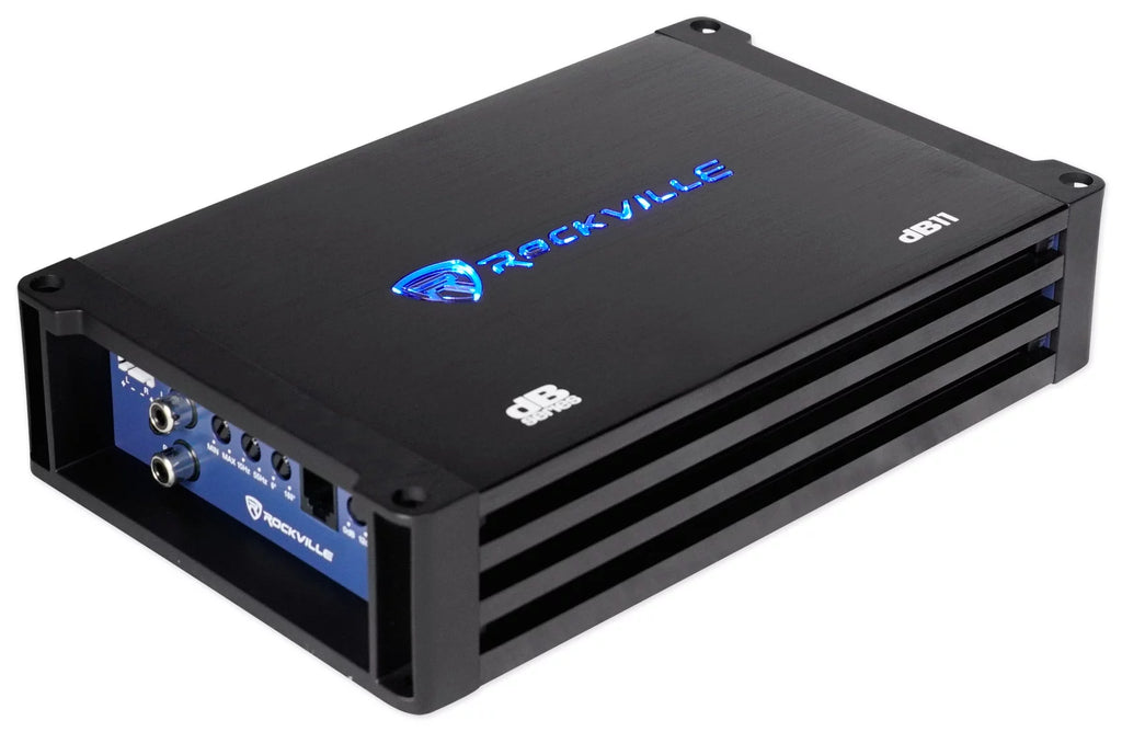 Dual 8" 1600w Loaded Car Subwoofer Enclosure with Amp U4038