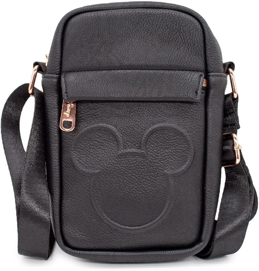 Black Vegan Leather Cross Body Bag N547441