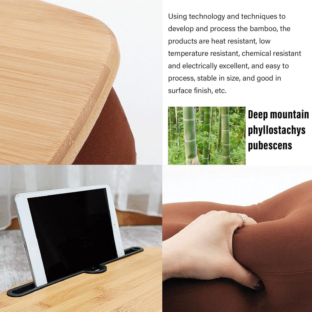 Bamboo Laptop Desk with Anti Slip Strip U69656
