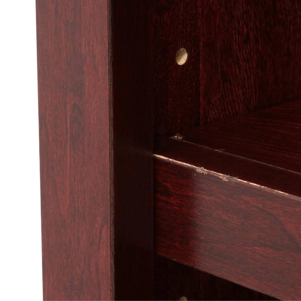 Double Wide Bookcase 6 Shelves Cherry M384963