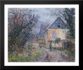 Large Black Wood Framed Print Art N183015