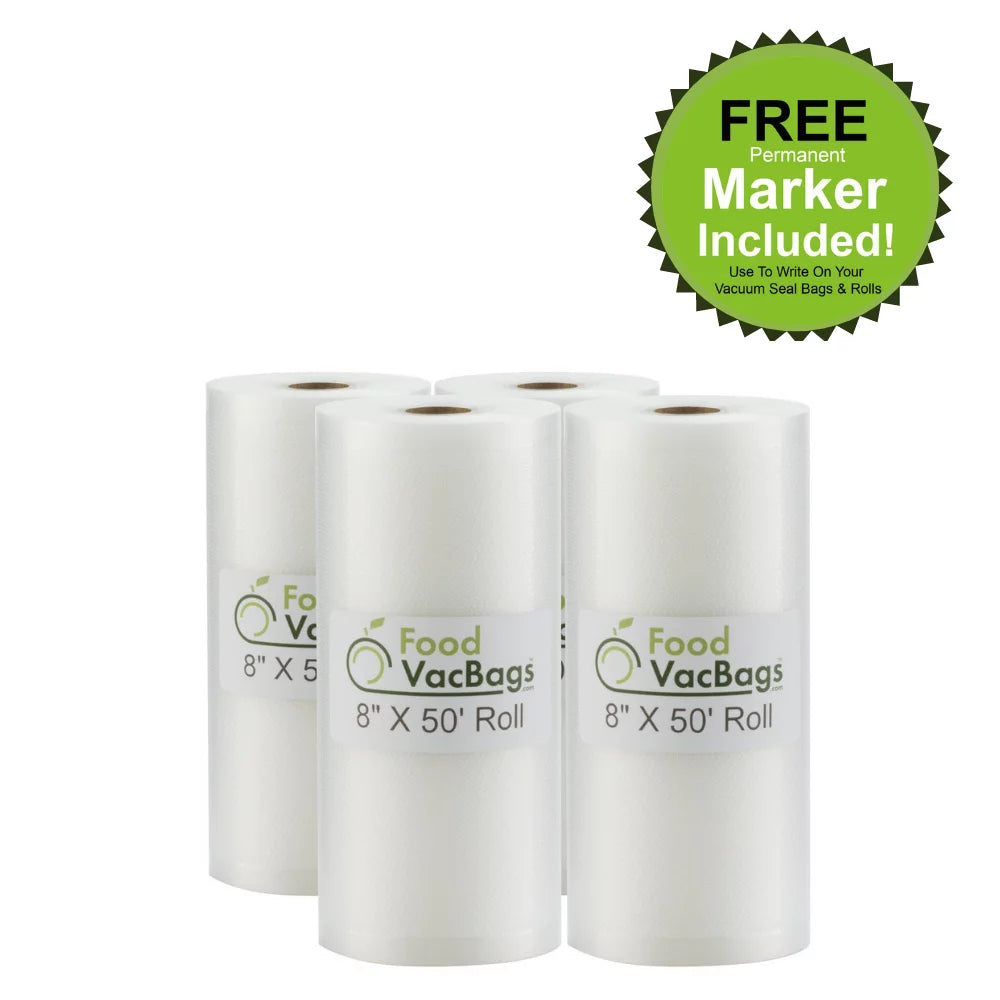 8" x 50' Vacuum Sealer Bags (4 Count) U700