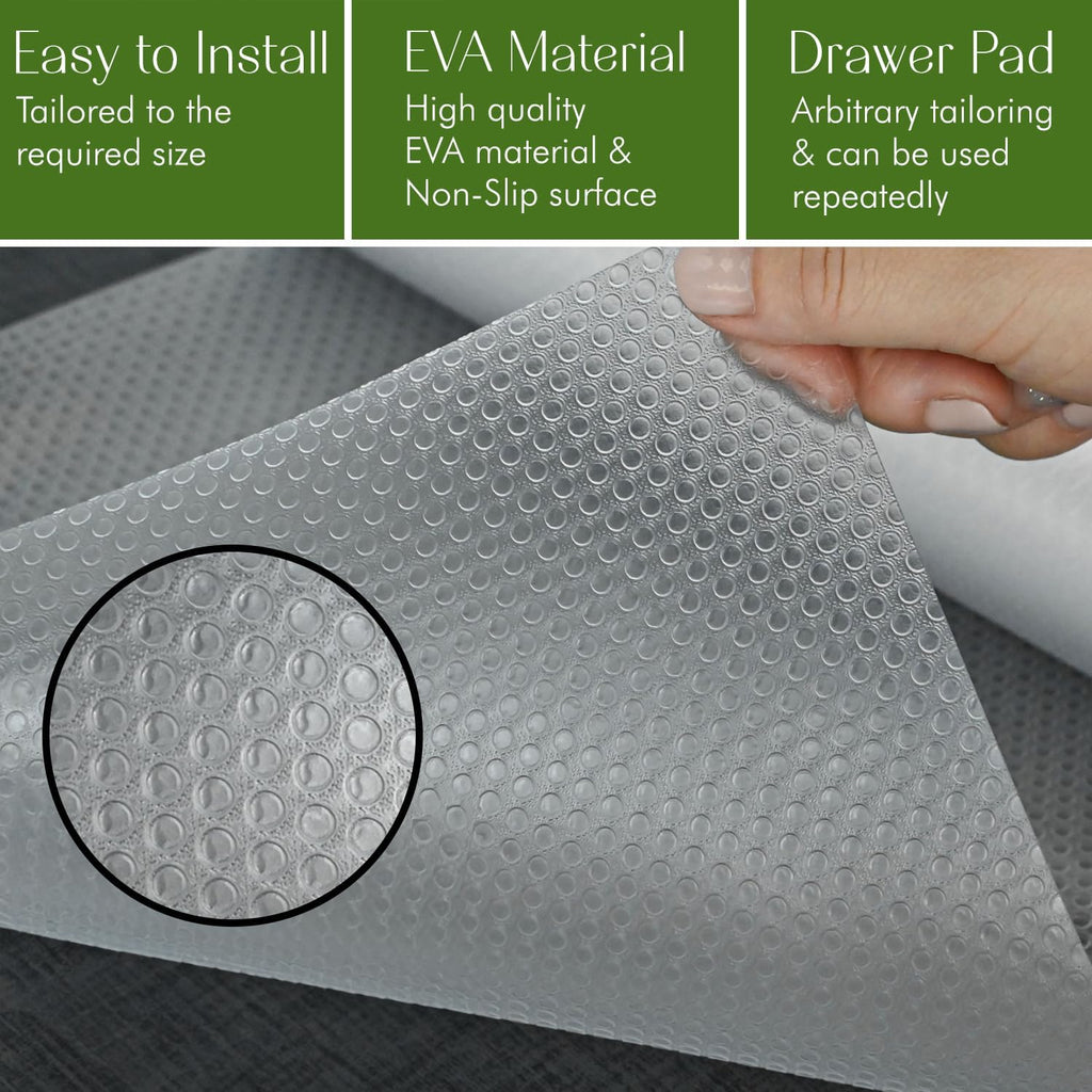 17.7 INCHES x 33 FEET Non-Slip EVA Kitchen Shelf Liner Z138