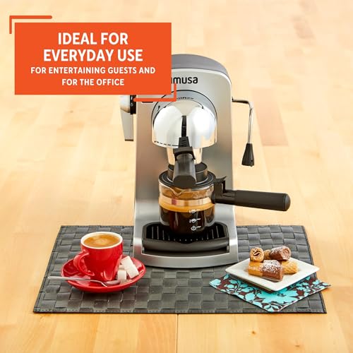 4 Cup Espresso Cappuccino Maker, Black X821