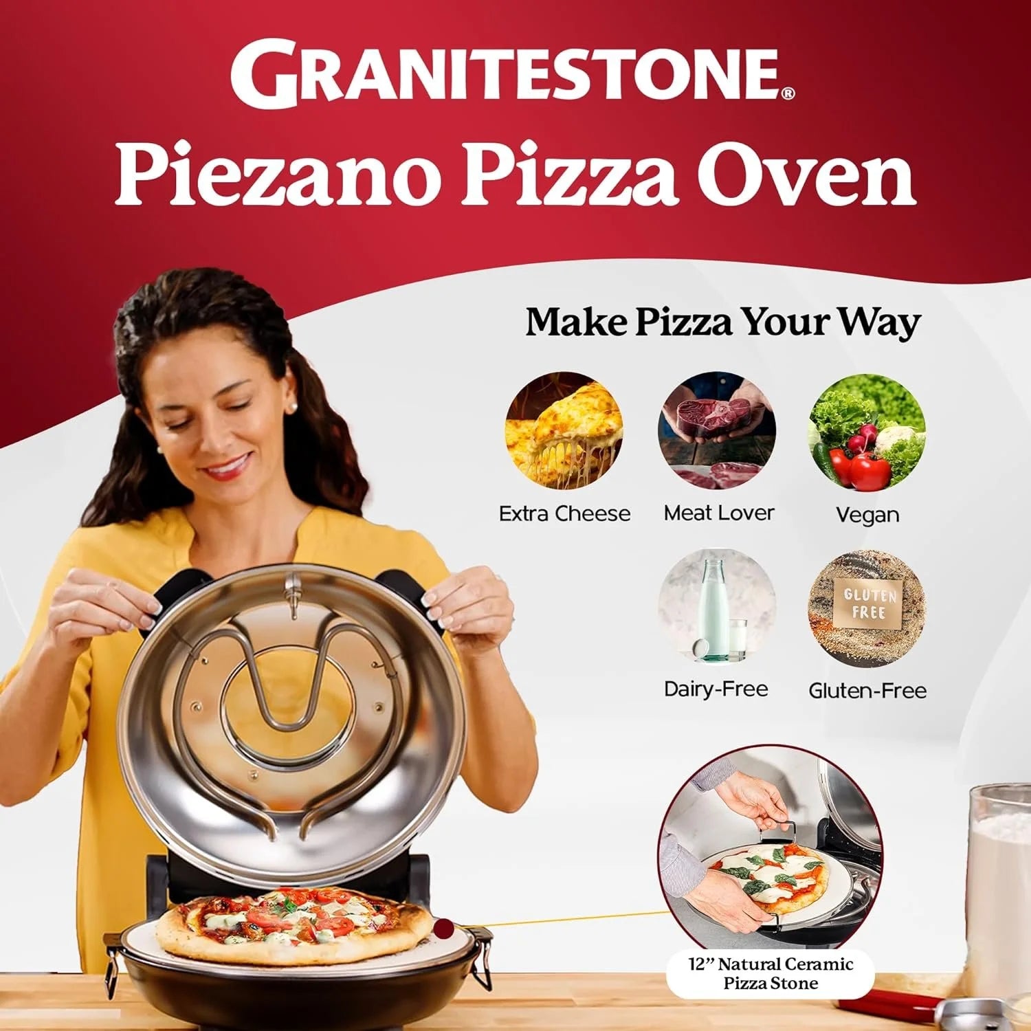 12 Inch Electric Pizza Oven E7318