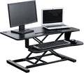 32 Inch Adjustable Height Standing Desk Converter Black I35173