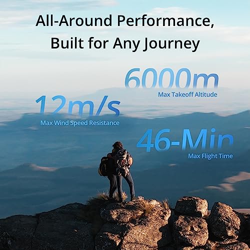 Drone with Dual Cameras, 46-Min Flight Time, Omnidirectional Obstacle Sensing, 48MP Photos, 4K/60fps HDR N8027