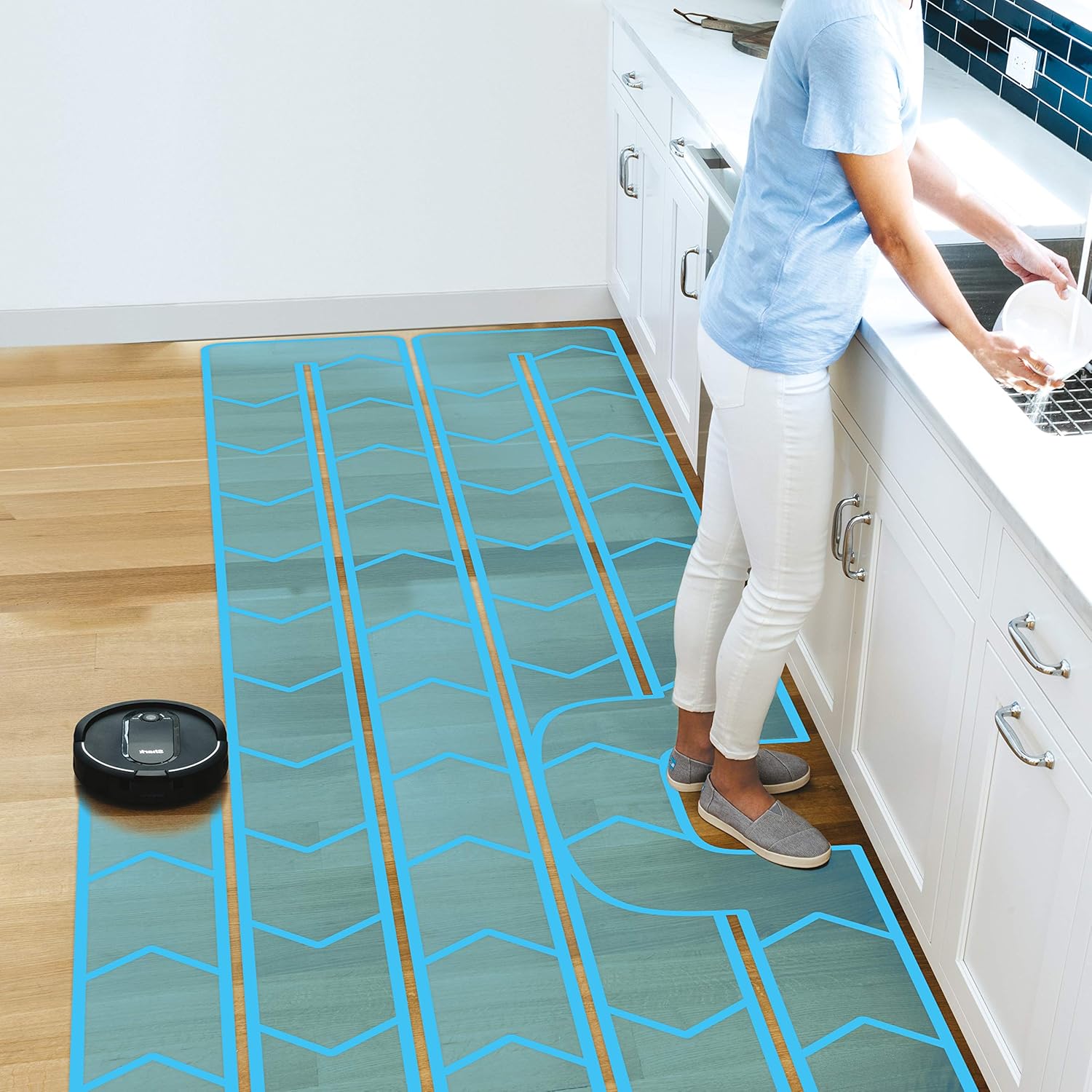 Black Wi-Fi Connected Robot Vacuum P452