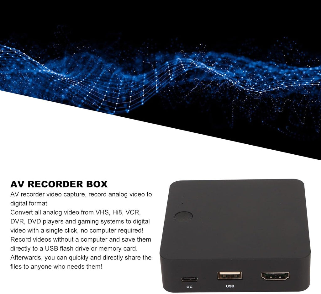 AV Recorder Video Capture for Converting and Recording Video Z486