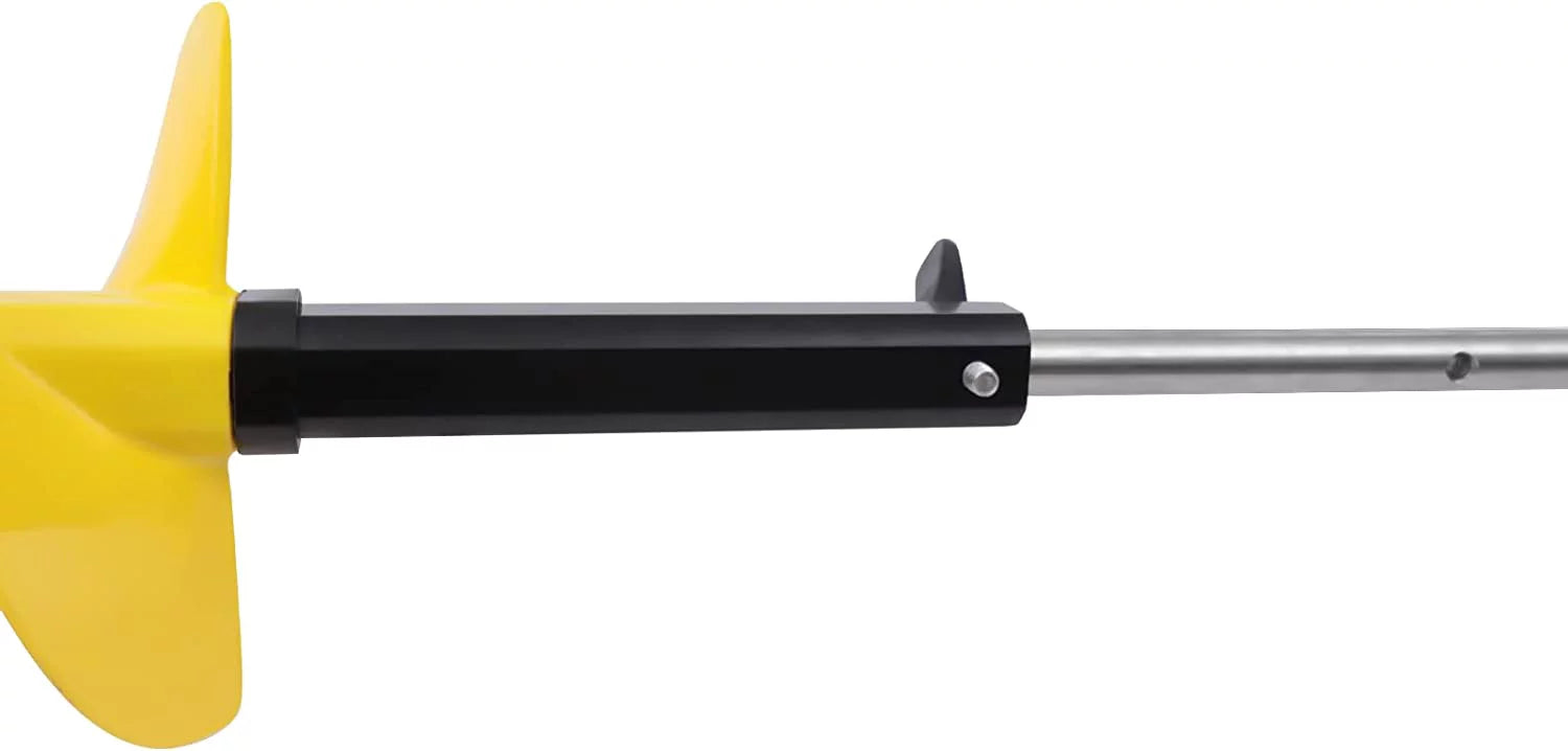 Ice Drill Auger, Cordless Nylon Ice Drill Bit with Centering Blade, 8" Ice Drill Bit with Bit Adapter and Top Plate T134