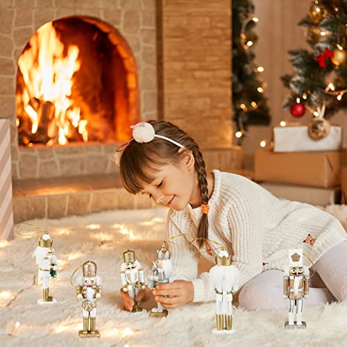 10 Pcs Wooden Nutcracker Ornaments Q1568