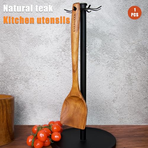 10 Pcs Natural Teak Wooden Kitchen Utensils Set T483