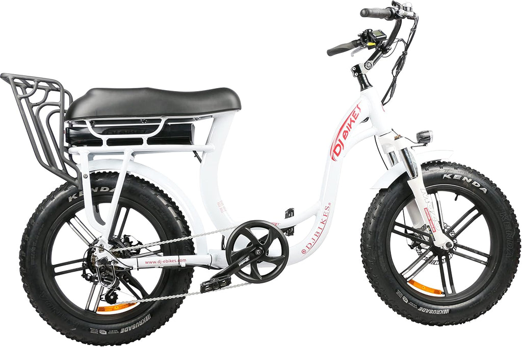 Pearl White 750W 48V 13Ah Electric Bicycle O882