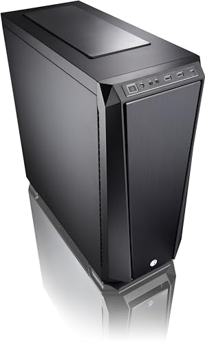 Black Full Tower PC Case with Tempered Glass B7565
