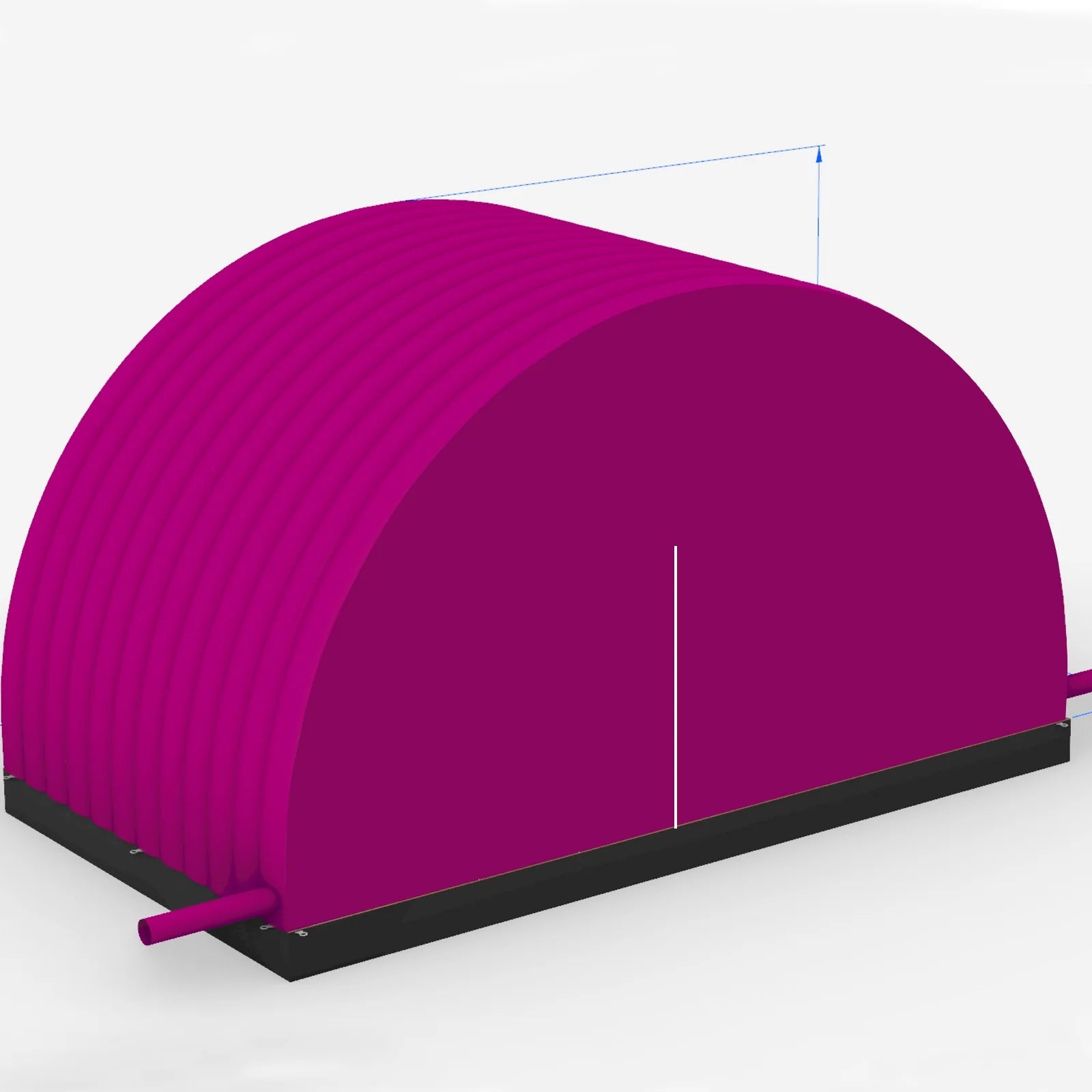 Rose Red Portable Inflatable Arch Tent 26.2×14.8×13.1FT K32634