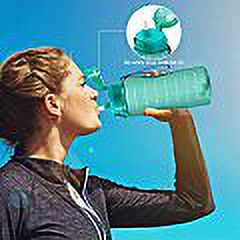 Green 2.2L 64oz Water Bottle Jug with Straw W461444