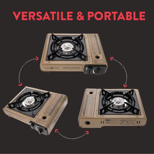 Dual Fuel Portable Camping Stove with Carrying Case P857197
