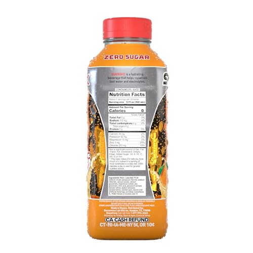 Zero Sugar Electrolyte Drink, 21.3 Fl Oz, 12 Count D814287