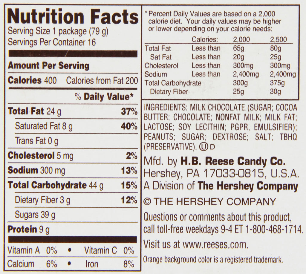 King Size Peanut Butter Big Cup, 2.8 oz, Pack of 16 F17827