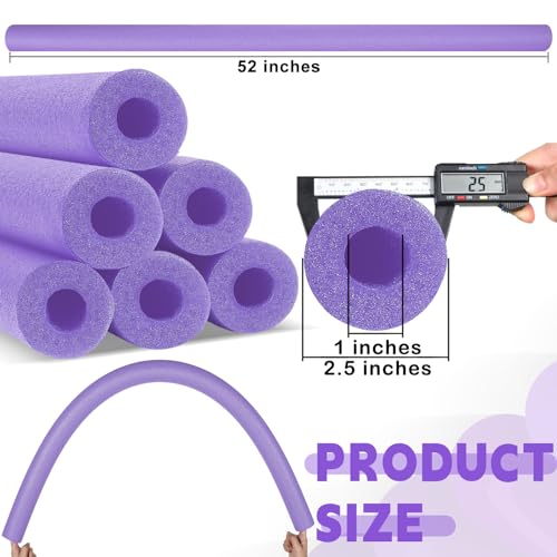6 Pack Hollow Foam Pool Noodles Z56225