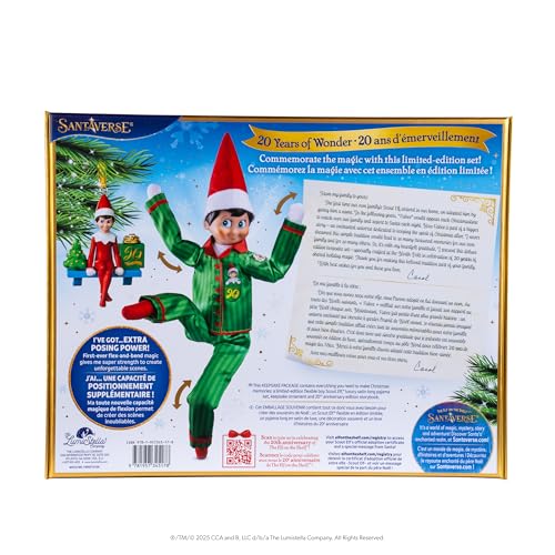 Boy with Blue Eyes Posable Christmas Elf and Storybook P24277