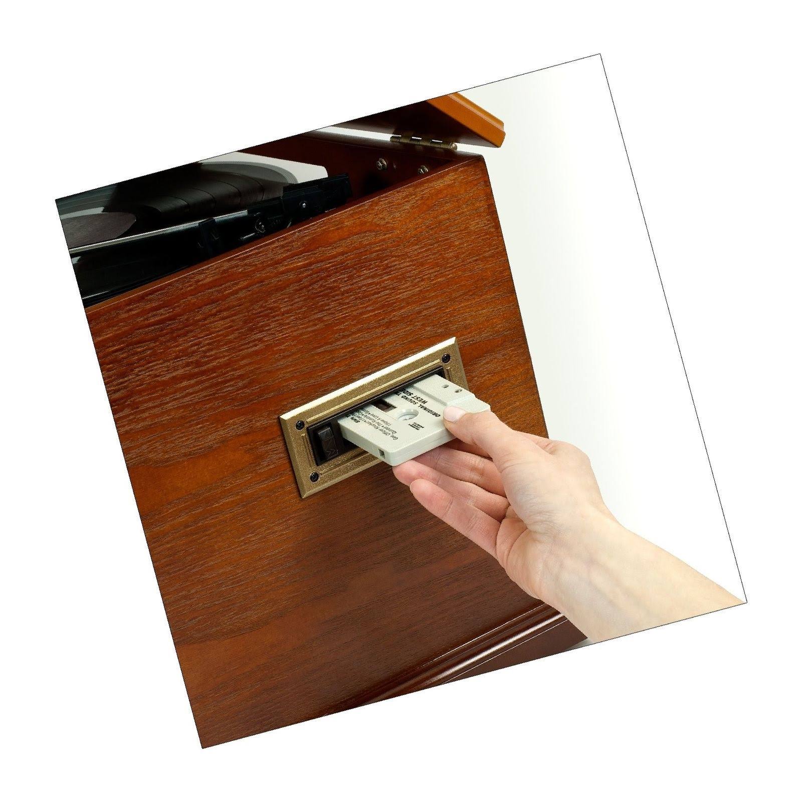 Wooden Turntable with Bluetooth O287156