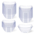 50 Pack Plastic Clear Serving Bowls 8 Ounce V9774