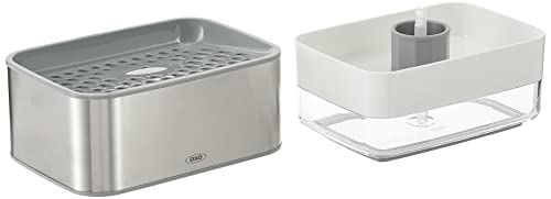 Stainless Steel Soap Dispensing Sponge Holder and Stainless Steel Soap Dispenser Q130267