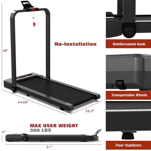 Mini Compact Folding Walking Pad Treadmill O849185