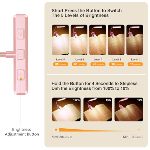19 LED Rechargeable Book Light with Memory Function U807806