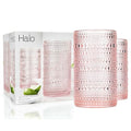 Blue Vintage Set Of 4 13 oz Cocktail Glass Set M8868