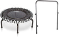 Black 39-Inch Fitness Trampoline with Handle Bar A114