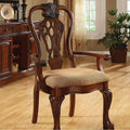 Set of 2 Cherry Finish Arm Chair X639