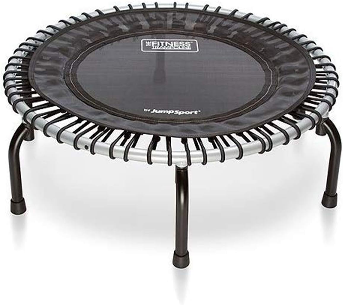 Black 39-Inch Fitness Trampoline with Handle Bar A114