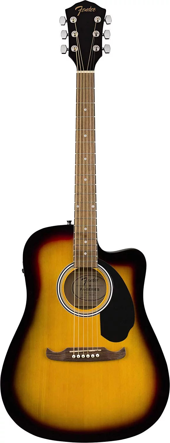 Sunburst Dreadnought Cutaway Acoustic-Electric Guitar L758
