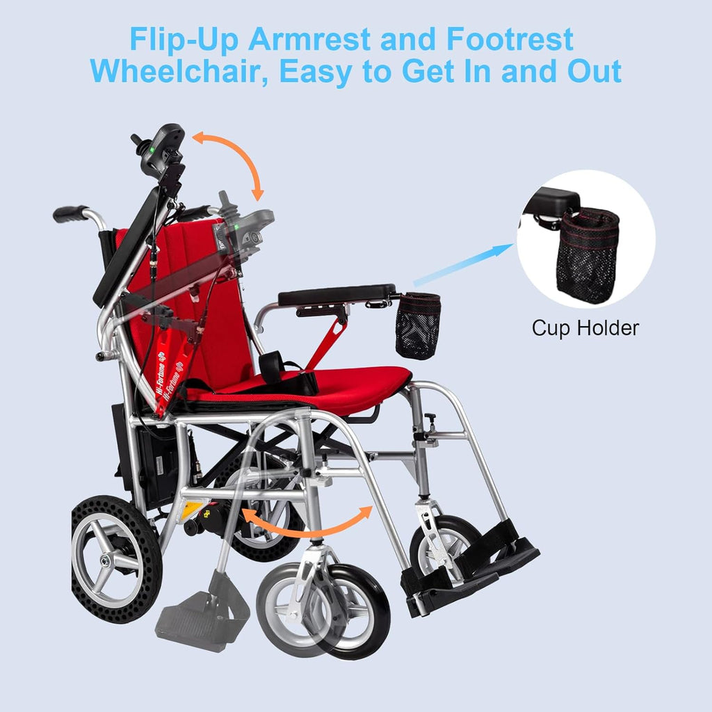 Lightweight Electric Wheelchair 35lbs Foldable Power Wheelchair Q94909
