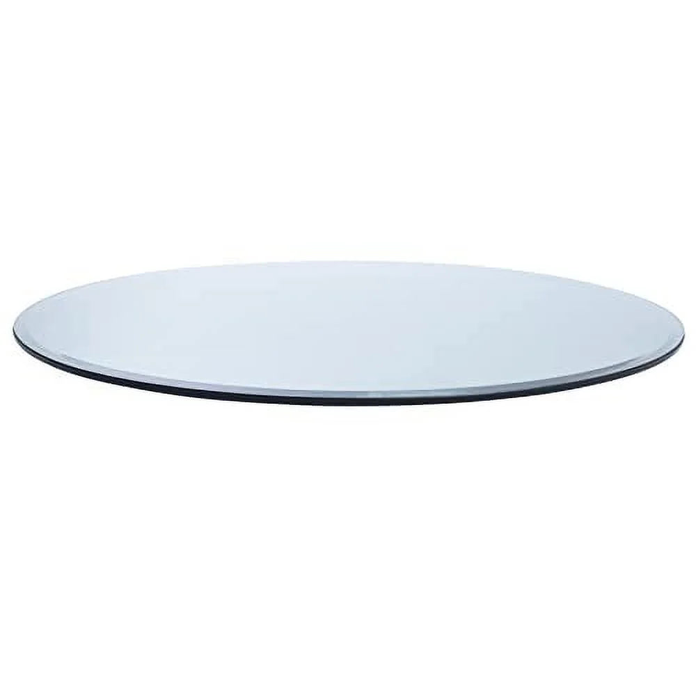 26" Round Clear Tempered Glass Table Top B50686