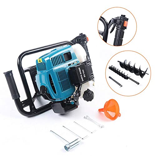 52cc Gas Powered Earth Auger Post Hole Digger Borer Fence Ground Drill 4inch 6inch 8inch Bits F483