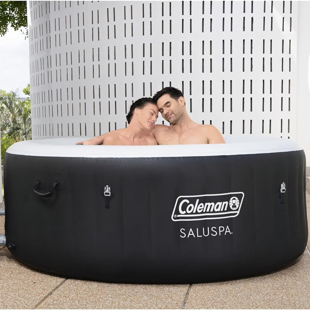 Inflatable Hot Tub Round Portable Outdoor Spa with Cover X459271