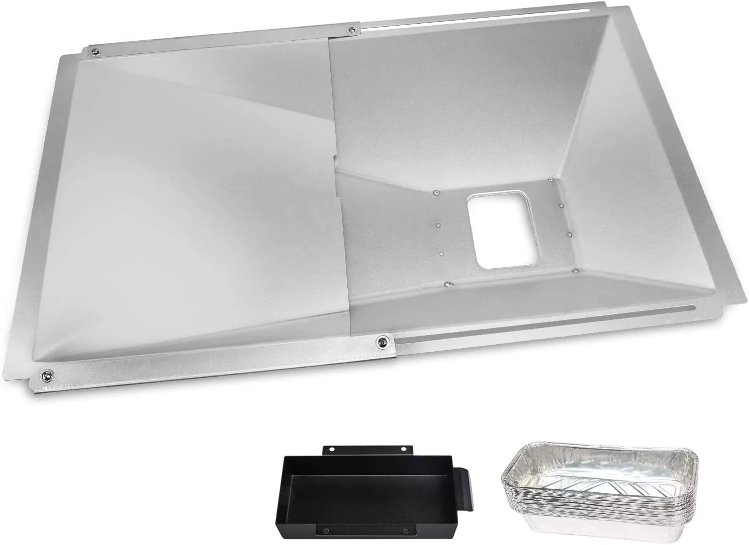 10 Pcs Aluminum Drip Tray Pan for Gas Grill H630