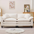 83" Chenille Fabric Loveseat Sofa with Double Cushion and 2 Pillows E4524