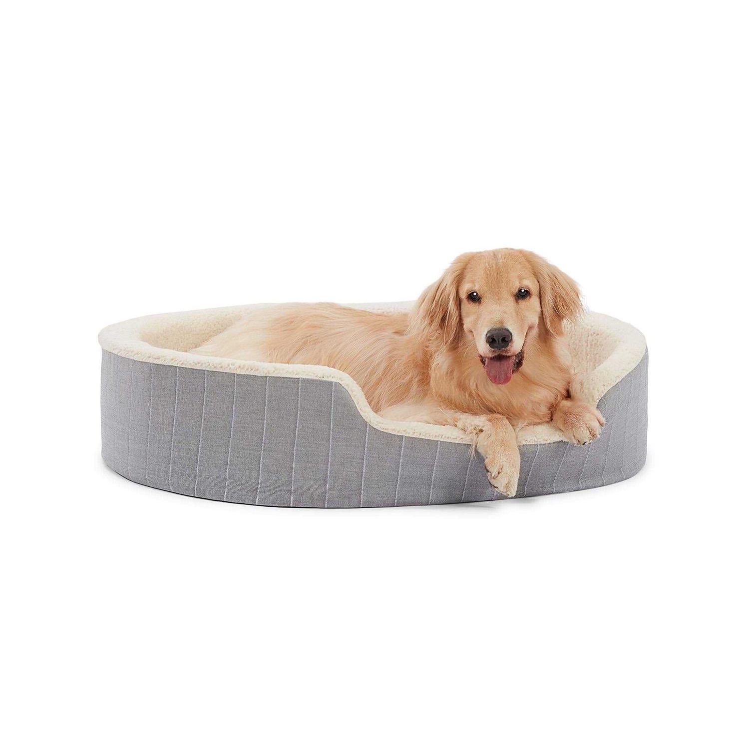 Orthopedic Striped Dog Bed R10593